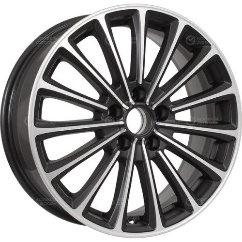 Колесный диск X-trike X136 7xR17 5x114.3 ET37 DIA66.6 черный матовый с полированной лицевой частью