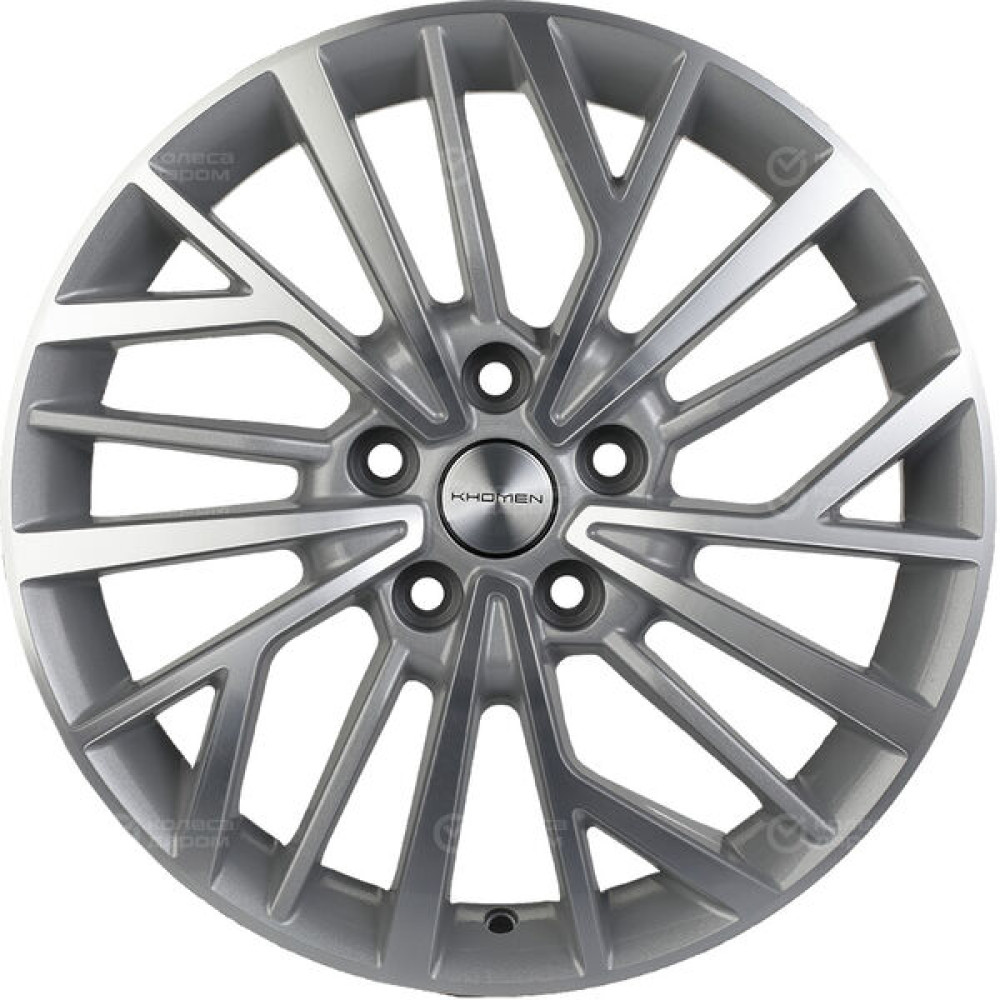 Колесный диск KHOMEN KHW1717 (17_Haval Jolion) 7xR17 5x114.3 ET37 DIA66.5 серебристый с полировкой