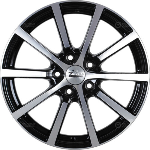 Колесный диск iFree Big Byz 7xR17 5x108 ET45 DIA67.1 чёрный глянцевый с полированной лицевой частью
