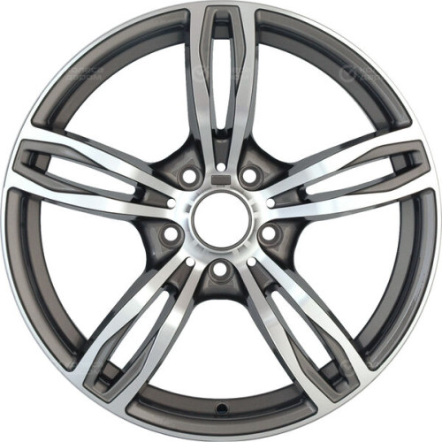 Колесный диск Replay B129 8xR17 5x120 ET43 DIA72.6 насыщенный темно-серый полностью полированный