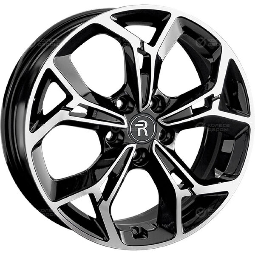 Колесный диск Replay CHR95 7xR17 5x108 ET40 DIA65.1 черный глянцевый с полированной лицевой частью