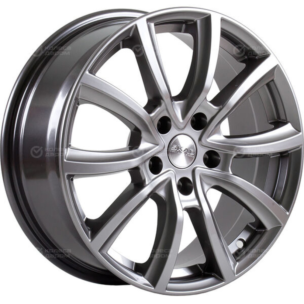 Колесный диск СКАД Онтарио 7xR17 5x108 ET45 DIA63.35 глянцевый темно-серый