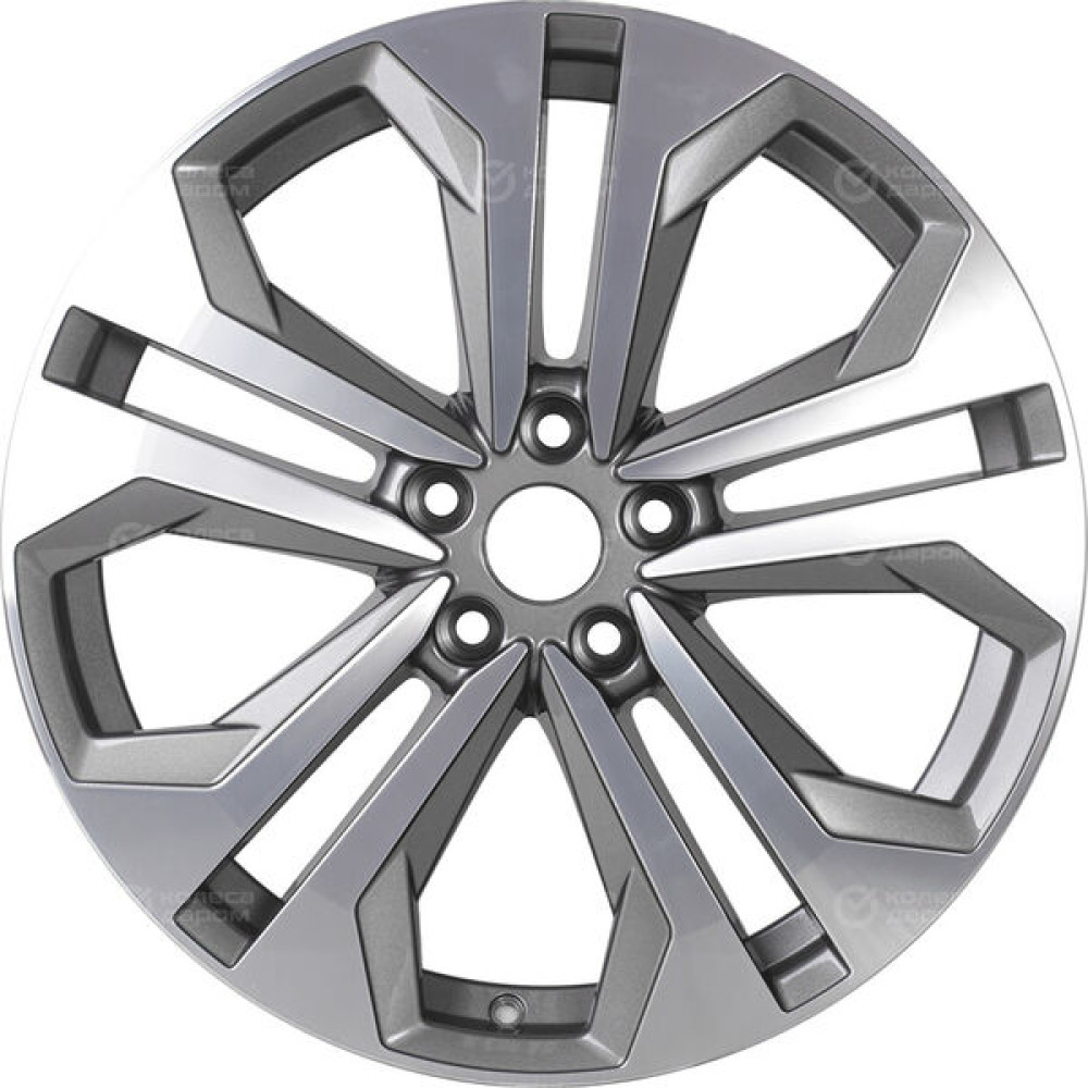 Колесный диск Replay A203 8.5xR19 5x112 ET28 DIA66.6 глянцевый темно-серый с полированной лицевой частью