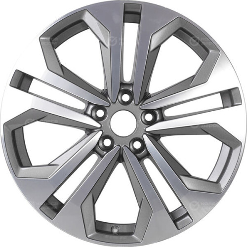 Колесный диск Replay A203 8.5xR19 5x112 ET28 DIA66.6 глянцевый темно-серый с полированной лицевой частью