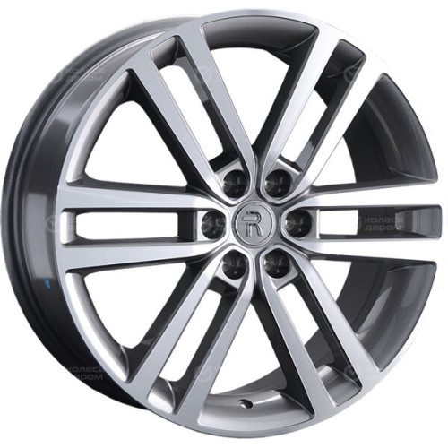Колесный диск Replay MR248 7.5xR19 6x114.3 ET50 DIA66.1 глянцевый темно-серый с полированной лицевой частью