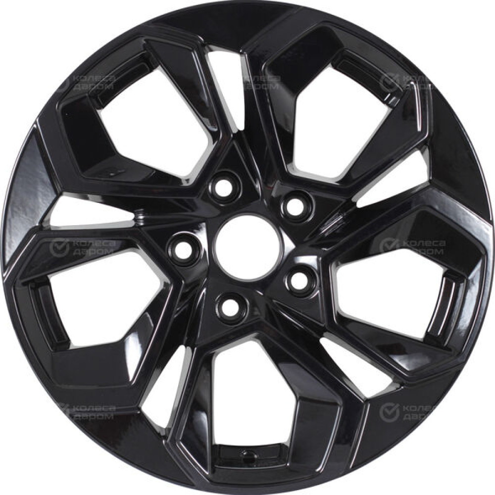 Колесный диск KDW KD1620 6.5xR16 5x112 ET45 DIA57.1 черный глянцевый