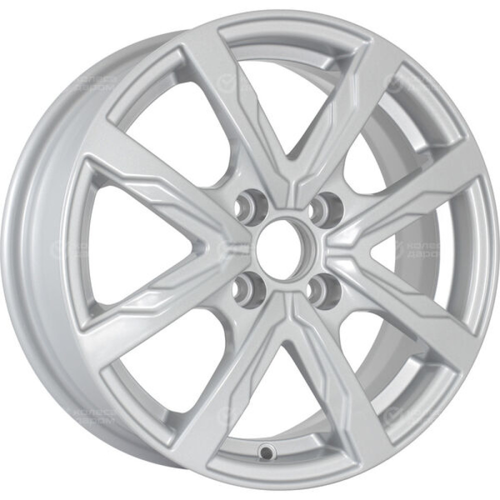 Колесный диск WUP Up122 6xR15 4x100 ET40 DIA60.1 глянцевый серебристый