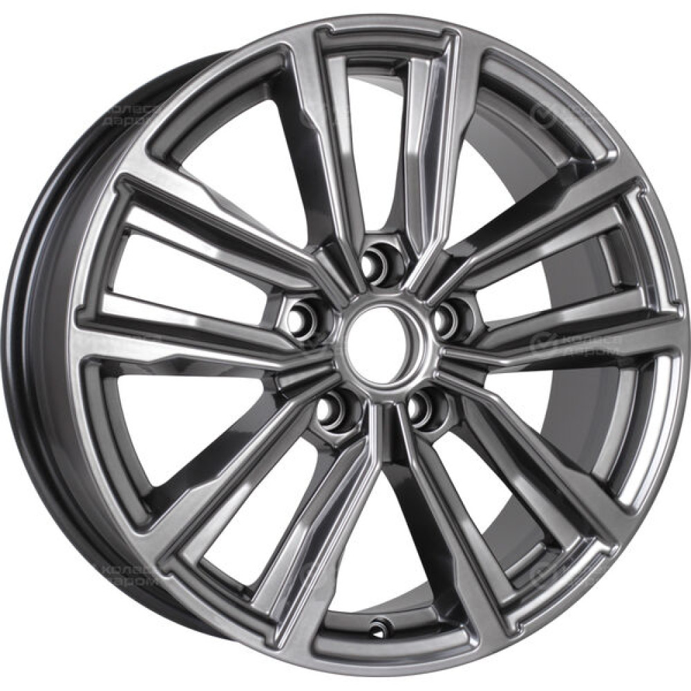 Колесный диск КиК Лацио 7.5xR17 5x108 ET45 DIA67.1 темно-серебристый