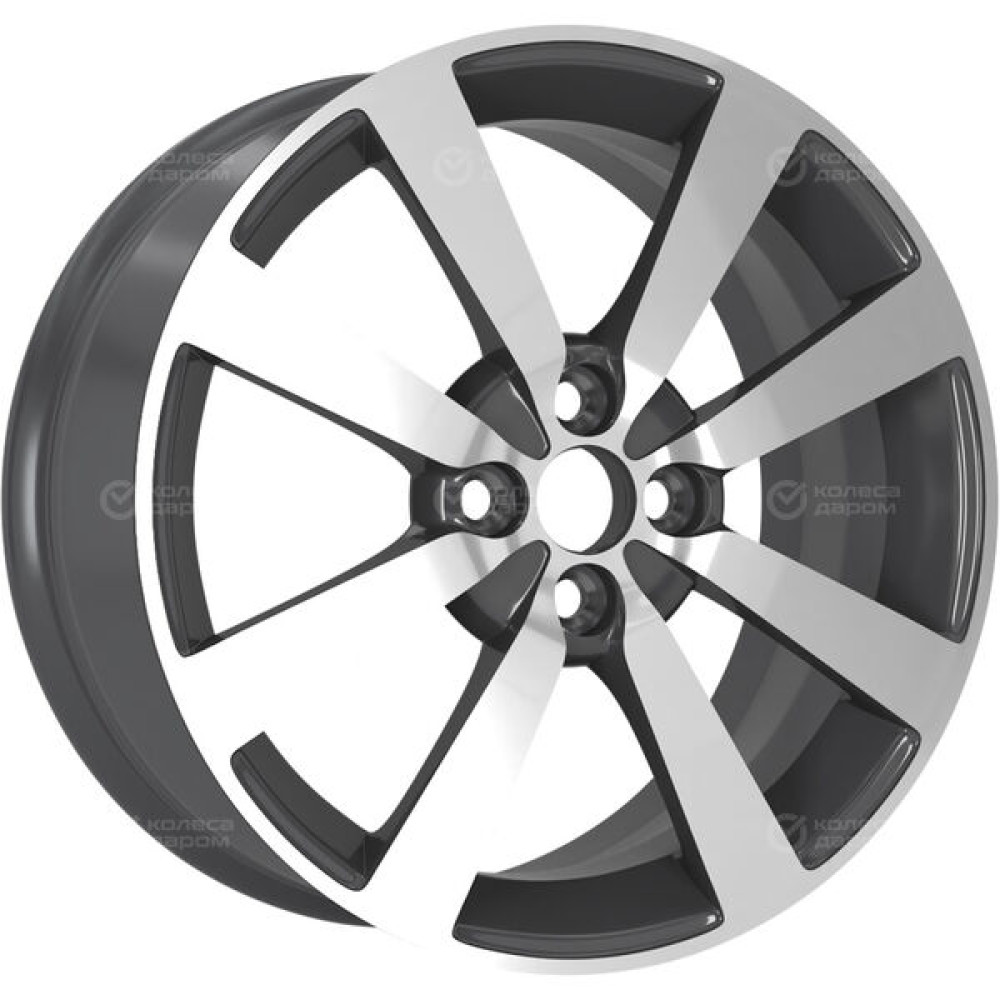 Колесный диск LS LS 948 6xR16 4x100 ET50 DIA60.1 насыщенный темно-серый полностью полированный