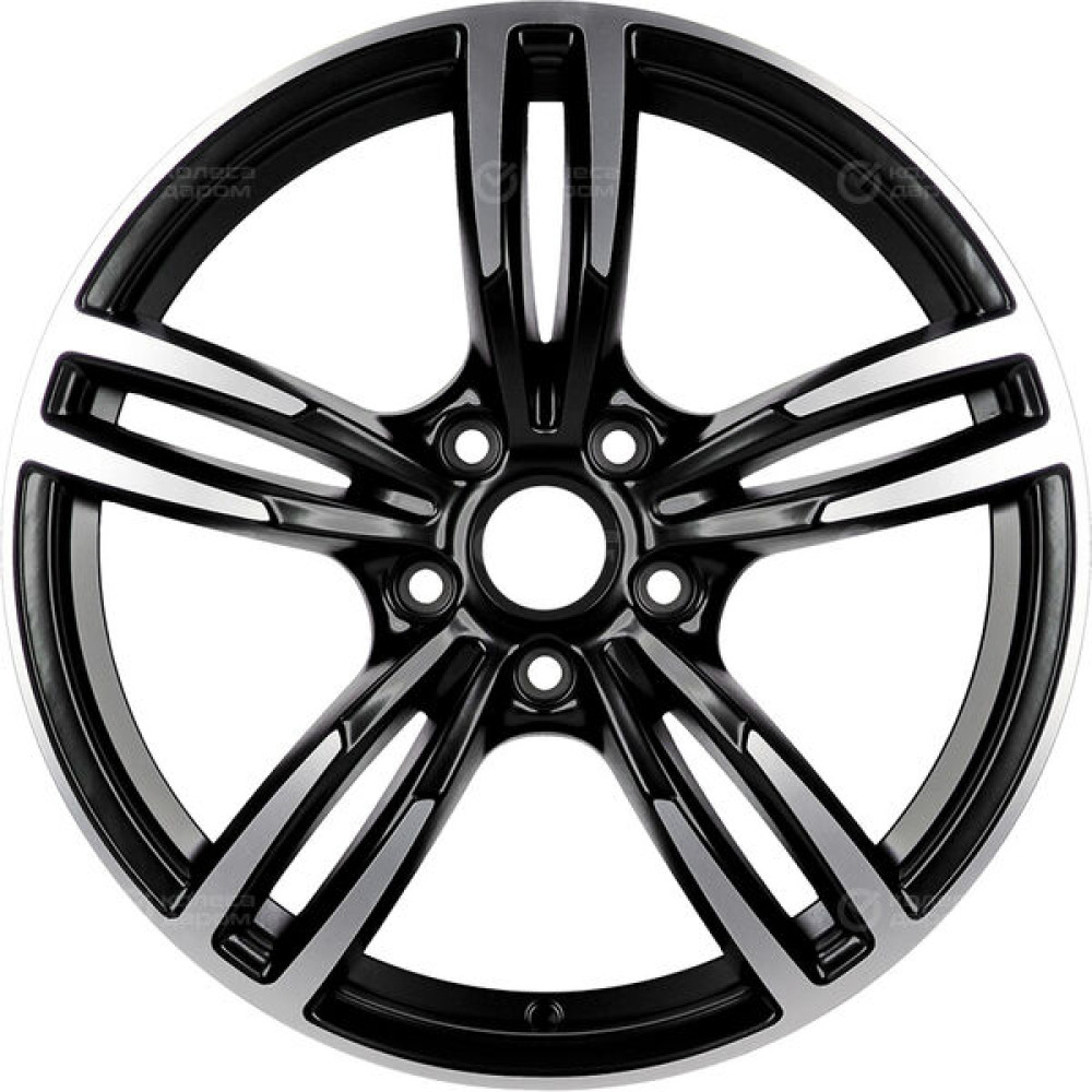 Колесный диск Replay PR37 8xR18 5x112 ET21 DIA66.6 черный глянцевый с полированной лицевой частью