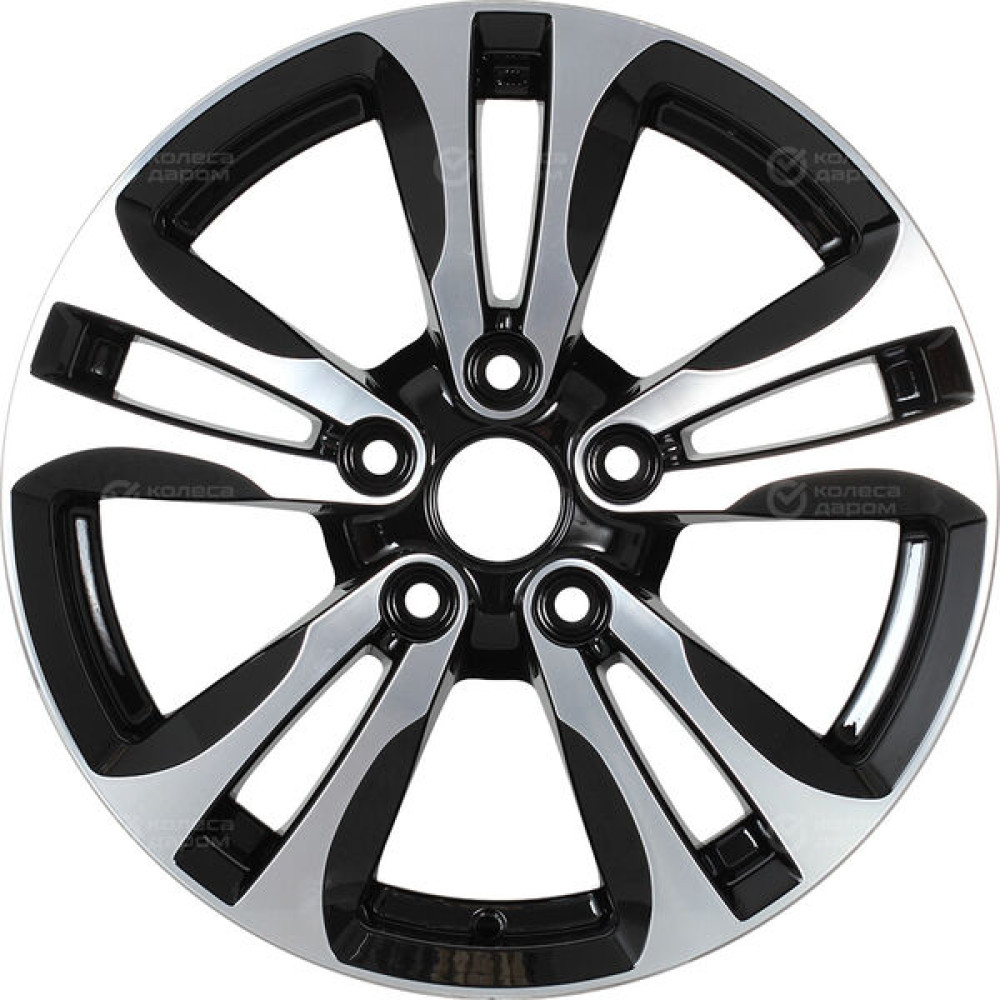 Колесный диск NEO 658 6.5xR16 5x114.3 ET45 DIA67.1 глянцевый черный с полированной лицевой частью