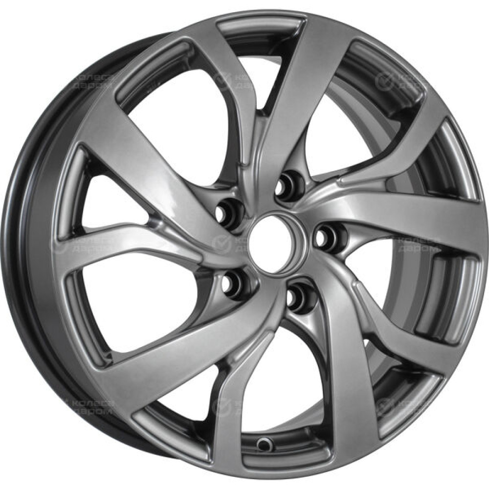 Колесный диск КиК Палермо-оригинал 6.5xR16 5x114.3 ET40 DIA66.1 темно-серебристый