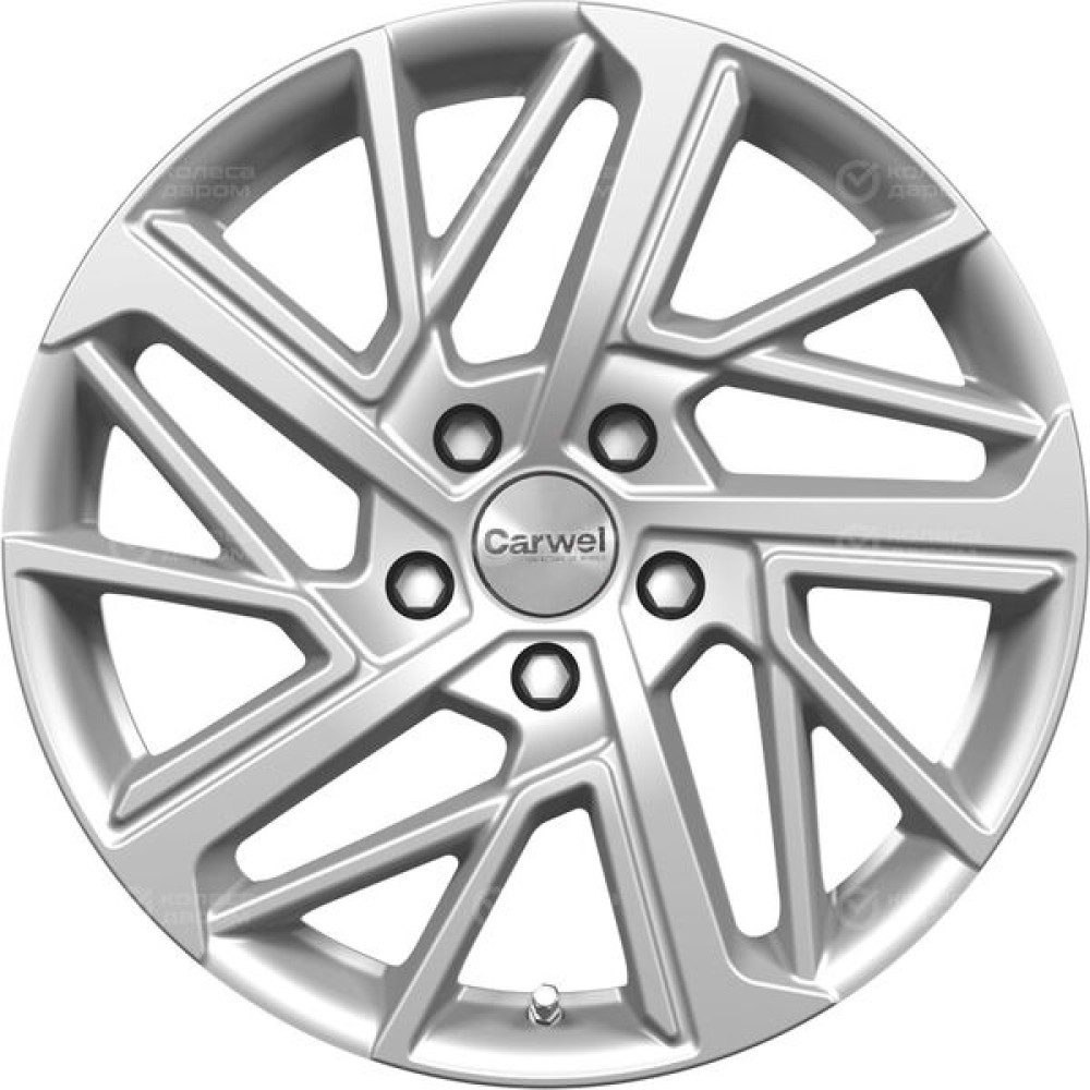 Колесный диск Carwel Мадон 267 6.5xR17 4x100 ET50 DIA60.1 серебристый