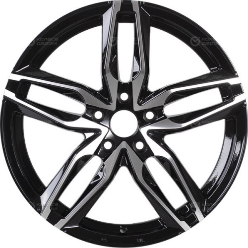 Колесный диск Replay B346 8xR18 5x112 ET30 DIA66.6 черный глянцевый с полированной лицевой частью