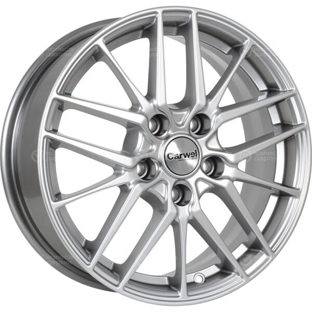Колесный диск Carwel Лача 6.5xR16 5x114.3 ET40 DIA66.1 серебристый