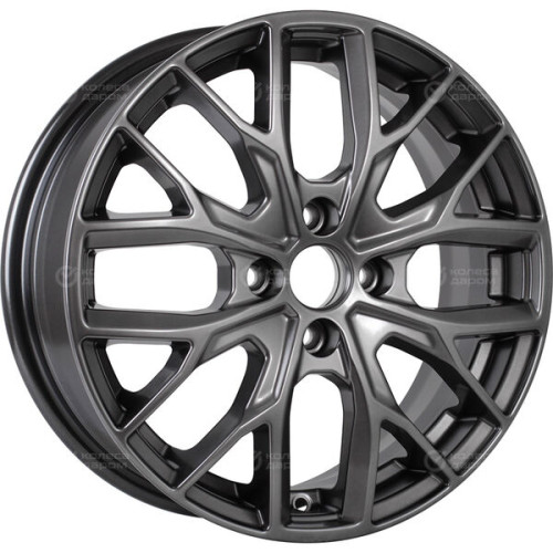 Колесный диск КиК Лилиом 6xR16 4x100 ET40 DIA67.1 темно-серебристый