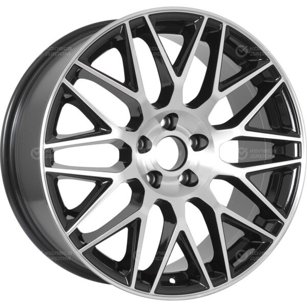 Колесный диск RST R158 8xR18 5x108 ET33 DIA65.1 глянцевый черный с полированной лицевой частью
