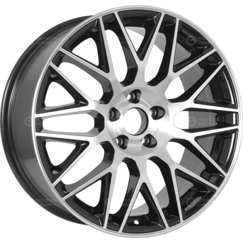 Колесный диск RST R158 8xR18 5x108 ET33 DIA65.1 глянцевый черный с полированной лицевой частью