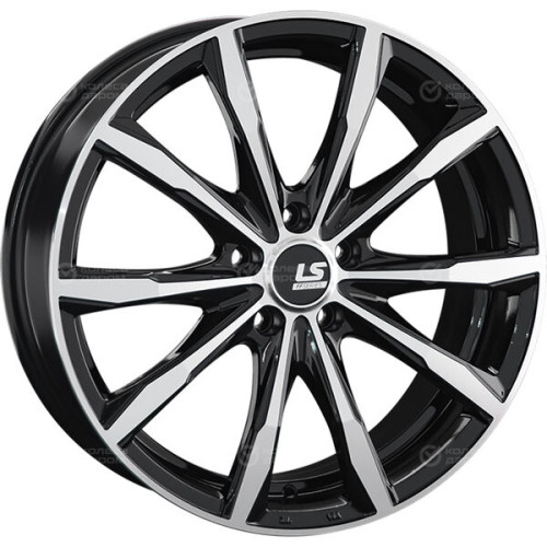 Колесный диск LS FlowForming LS RC38 8xR19 5x108 ET45 DIA63.3 черный глянцевый с полированной лицевой частью