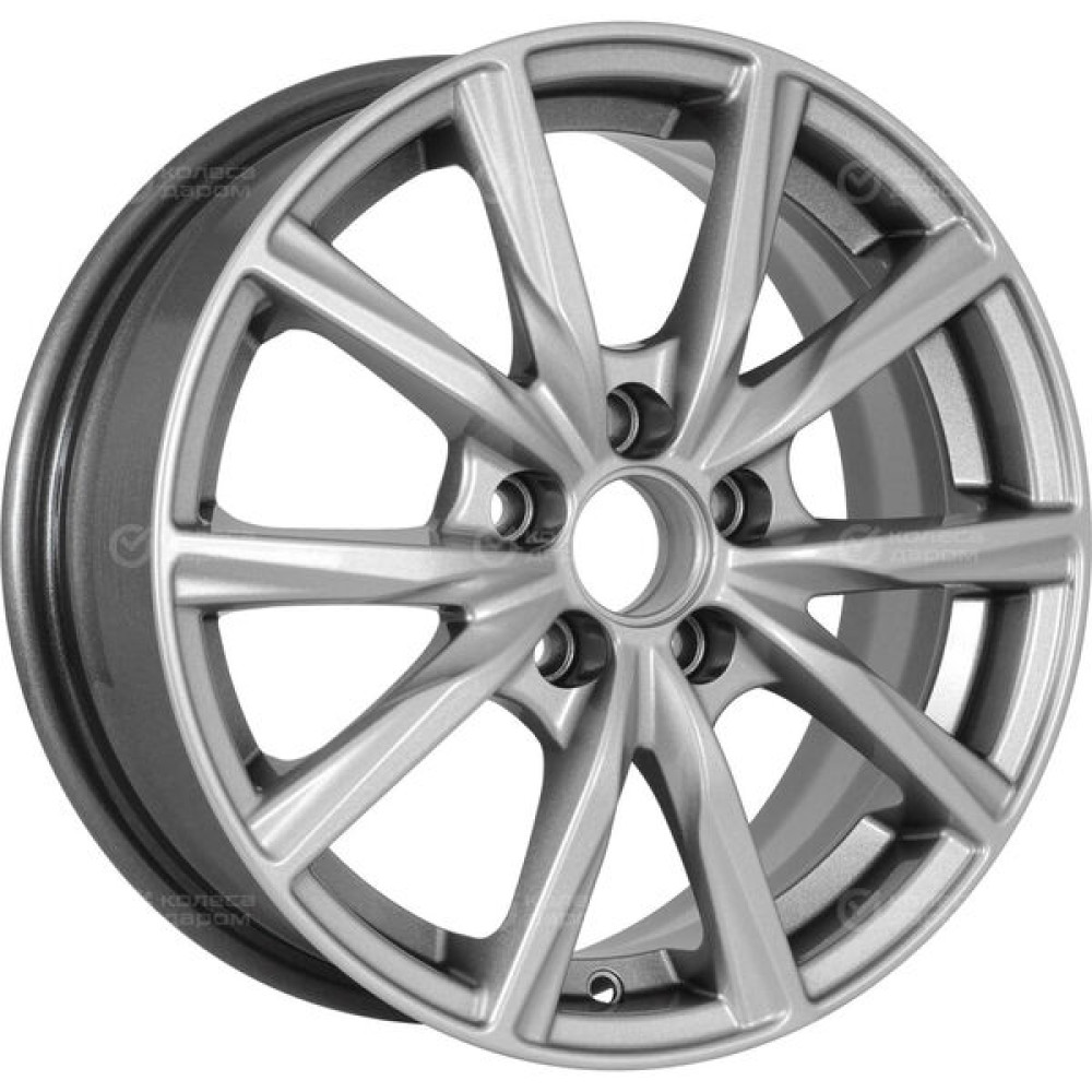 Колесный диск Carwel Гамма 115 6xR15 5x114.3 ET40 DIA66.1 серебристый металлик