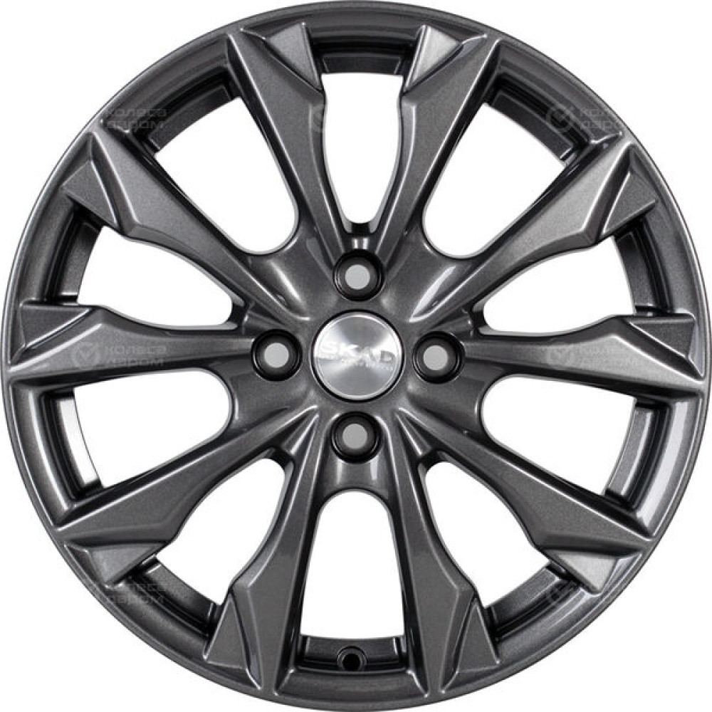 Колесный диск СКАД Нагоя 6xR16 4x100 ET50 DIA60.1 (уценка) темно-серый цвет с перламутровыми оттенками