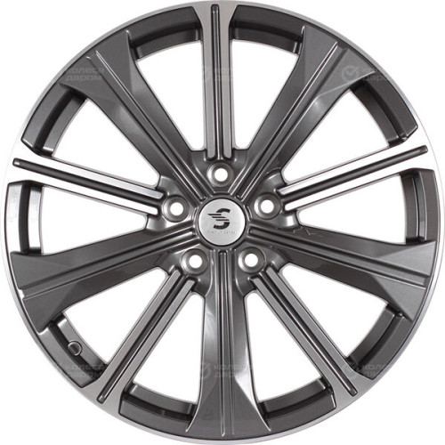 Колесный диск СКАД Premium Series КР013 (19_Audi Q5) 7xR19 5x112 ET34 DIA66.6 светло-серый зеркальный