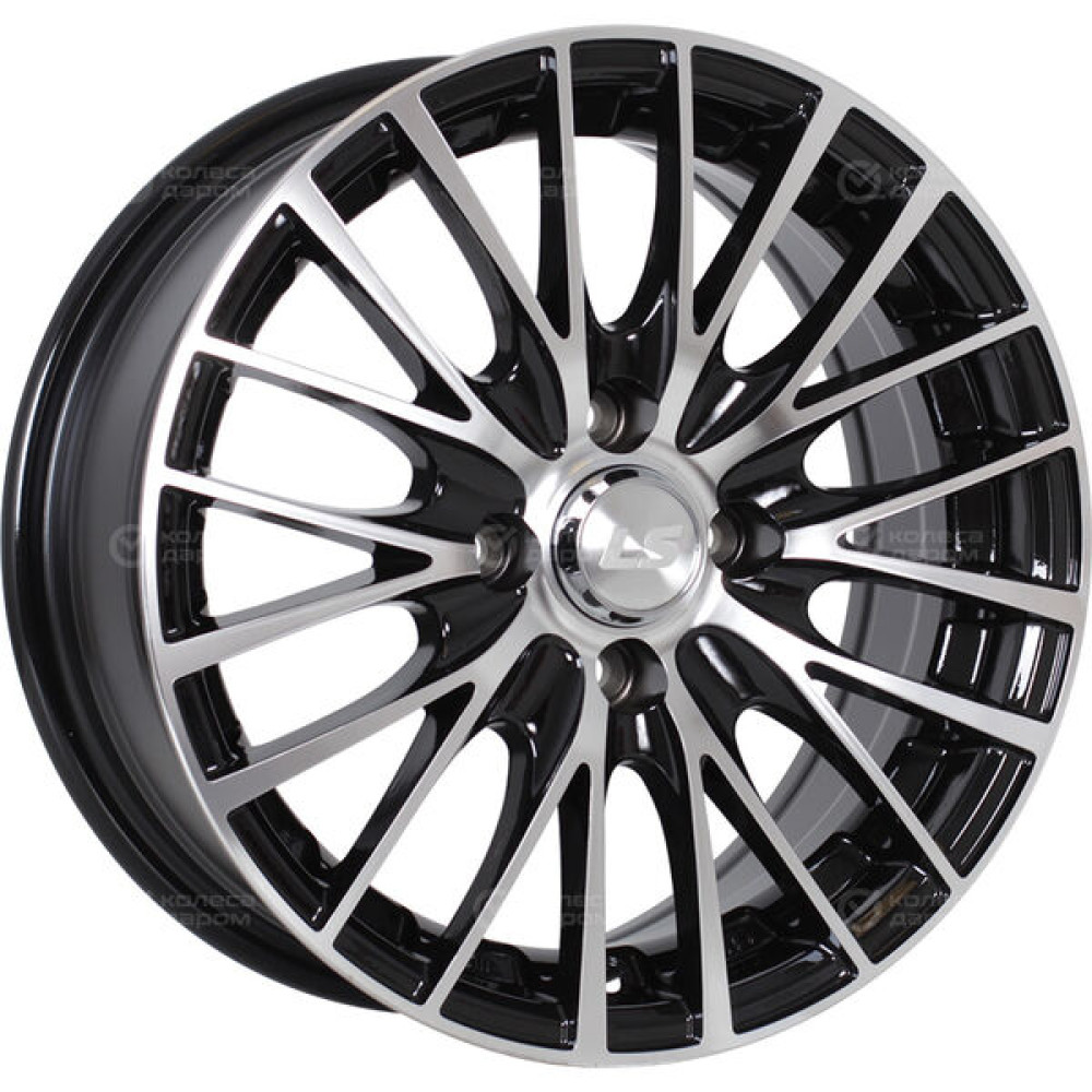 Колесный диск LS LS 768 7.5xR17 4x100 ET38 DIA73.1 черный полностью полированный