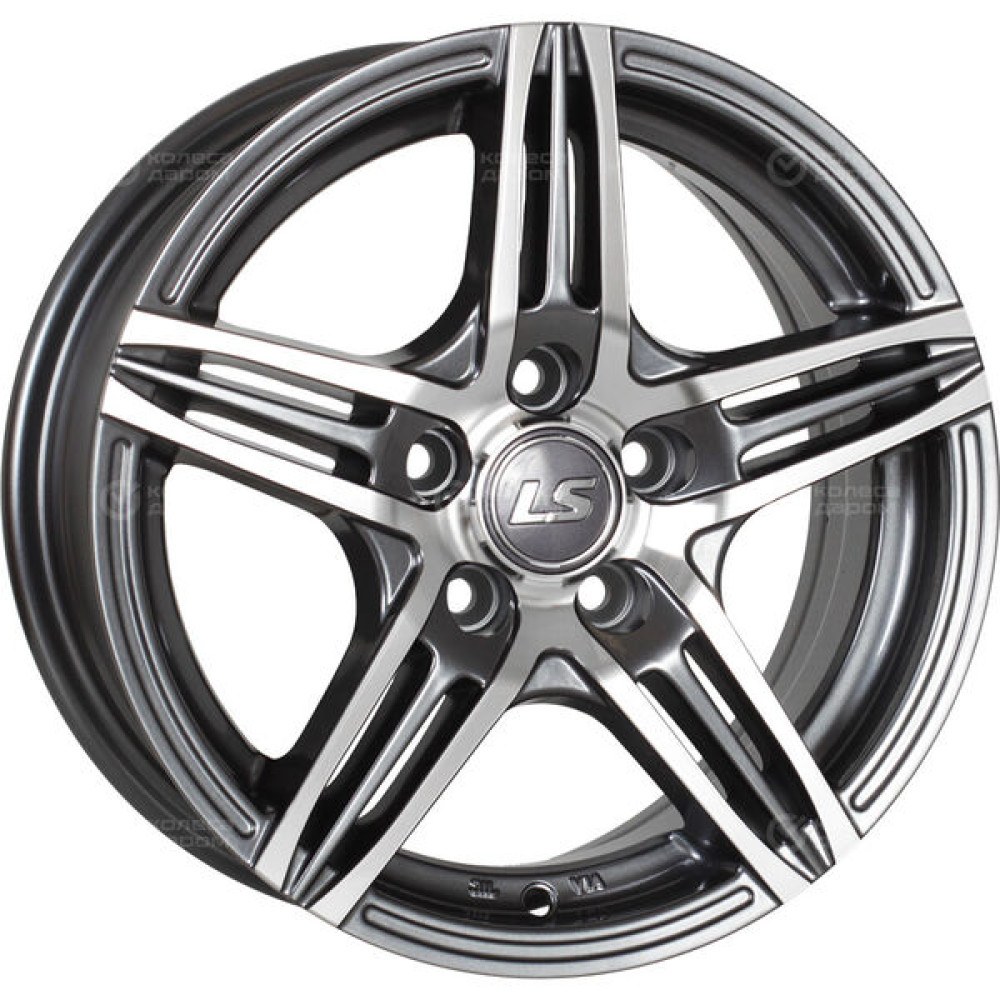 Колесный диск LS LS 189 6.5xR15 5x105 ET39 DIA56.6 (уценка) насыщенный темно-серый полностью полированный