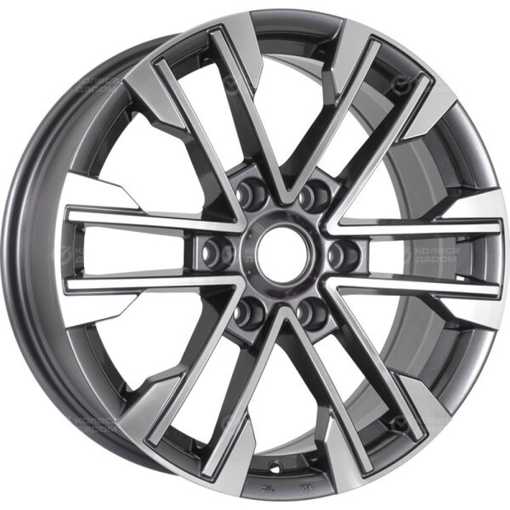Колесный диск Replay TY310 7.5xR17 6x139.7 ET30 DIA106.1 насыщенный темно-серый полностью полированный