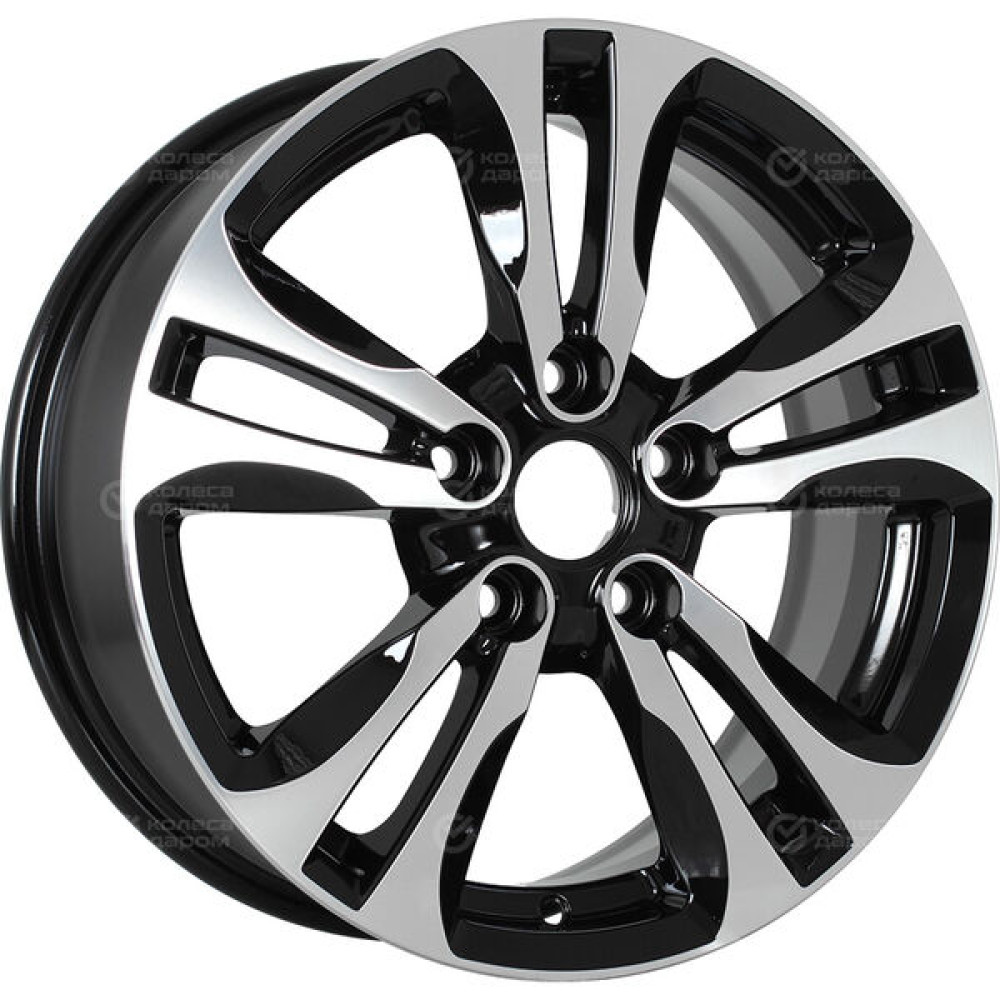 Колесный диск NEO 658 6.5xR16 5x114.3 ET45 DIA67.1 глянцевый черный с полированной лицевой частью