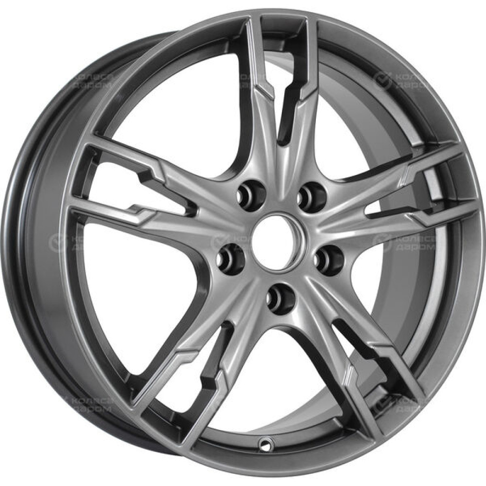 Колесный диск КиК Солар 7xR17 5x114.3 ET48.5 DIA67.1 темно-серебристый