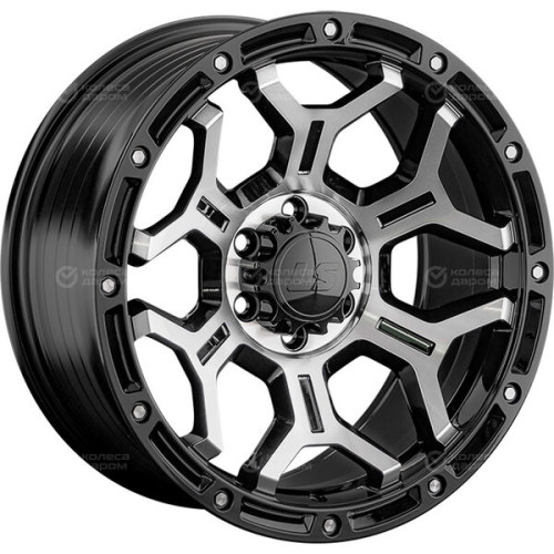 Колесный диск LS FlowForming LS RC68 9xR20 6x114.3 ET25 DIA67.1 черный полностью полированный