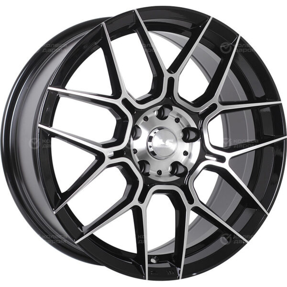 Колесный диск LS LS 1265 8xR18 5x114.3 ET45 DIA67.1 черный полностью полированный