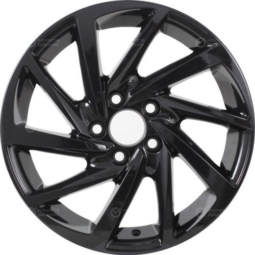 Колесный диск KDW KD1530 6xR15 4x100 ET46 DIA60.1 черный глянцевый