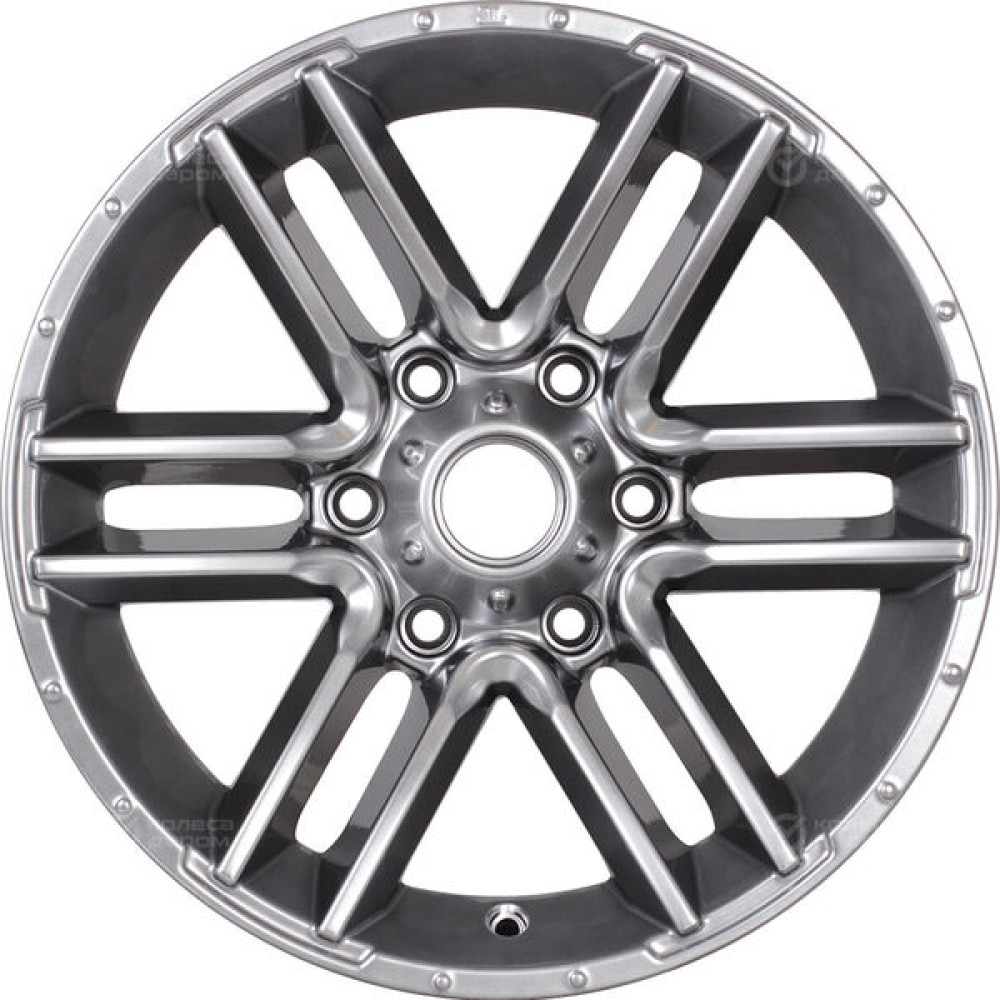 Колесный диск КиК Алгама 8xR17 6x139.7 ET-10 DIA106.1 темно-серебристый