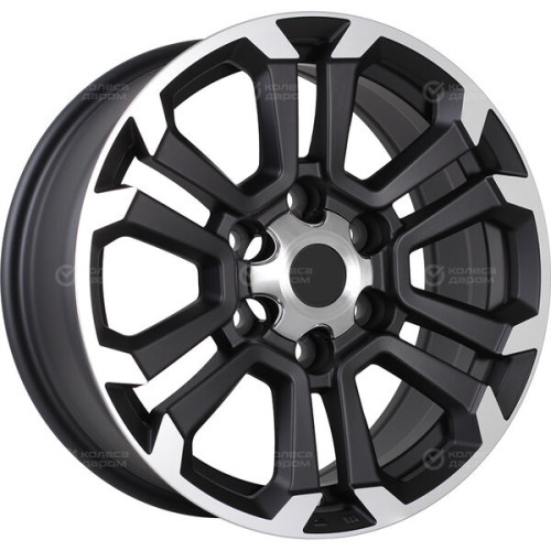 Колесный диск Replay TY352 7.5xR18 6x139.7 ET25 DIA106.1 черный матовый полностью полированный