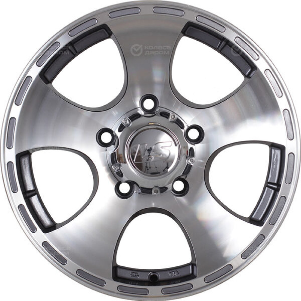 Колесный диск LS LS 795 7xR16 5x139.7 ET5 DIA108.5 насыщенный темно-серый полностью полированный