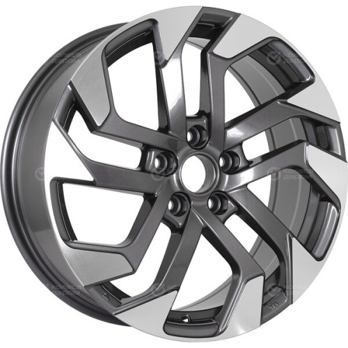 Колесный диск Replay MI190 7.5xR18 5x114.3 ET35 DIA67.1 насыщенный темно-серый полностью полированный