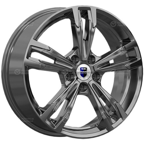 Колесный диск КиК KarreraLight 7xR18 5x114.3 ET45 DIA67.1 насыщенный темно-серый полностью полированный