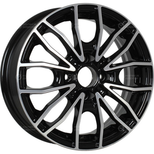 Колесный диск iFree Флайт 5.5xR14 4x100 ET43 DIA60.1 чёрный глянцевый с полированной лицевой частью