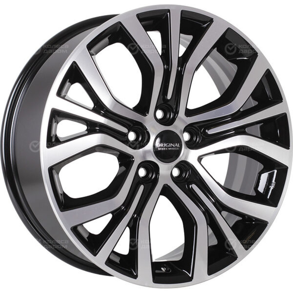 Колесный диск СКАД KL-293 7xR18 5x114.3 ET35 DIA67.1 (уценка) черный глянцевый с полированной лицевой поверхностью