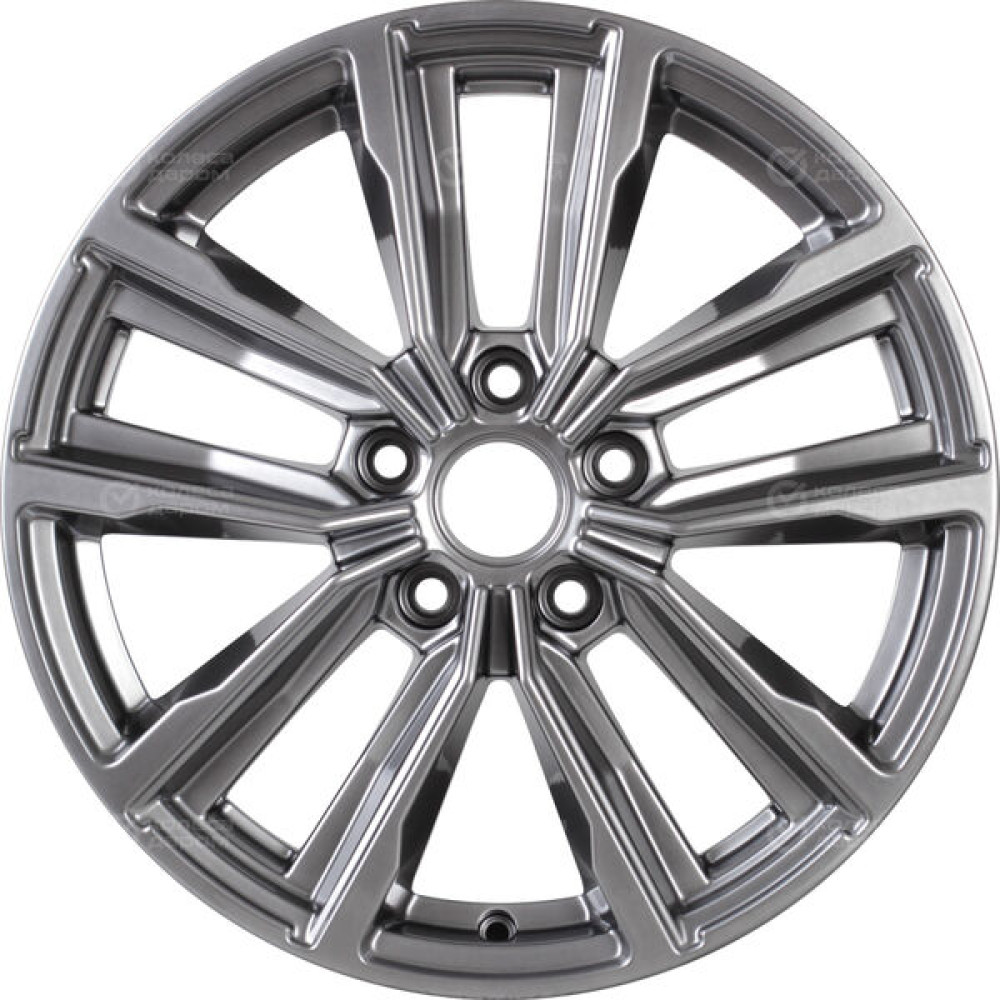 Колесный диск КиК Лацио 7.5xR17 5x114.3 ET35 DIA67.1 темно-серебристый