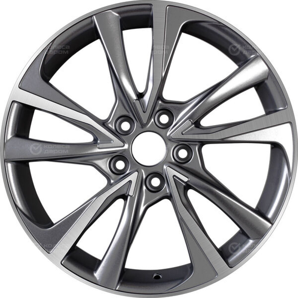 Колесный диск Replay NS213 7.5xR18 5x114.3 ET50 DIA66.1 насыщенный темно-серый полностью полированный