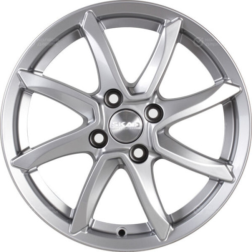 Колесный диск СКАД Осака 6xR15 4x100 ET48 DIA54.1 серебристый