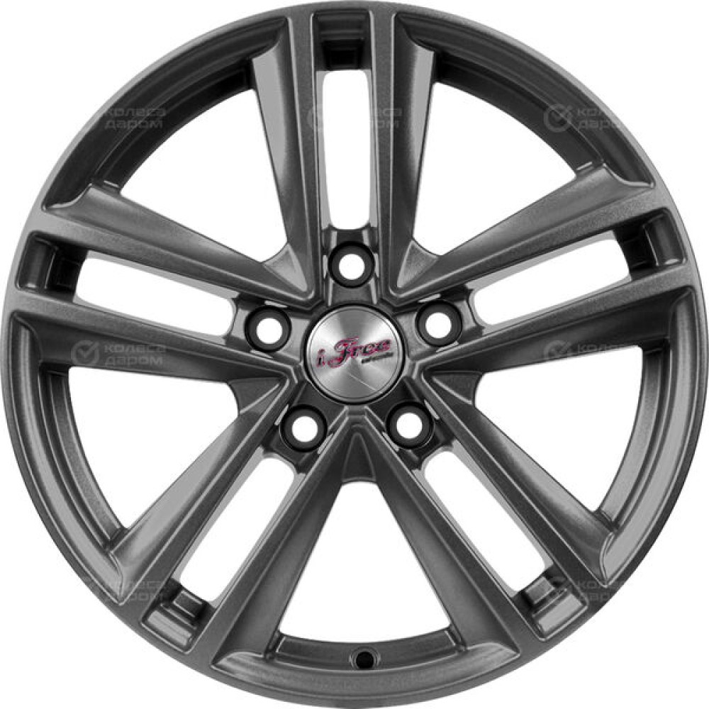 Колесный диск iFree Катар 6.5xR16 5x114.3 ET40 DIA66.1 насыщенный тёмно-серебристый