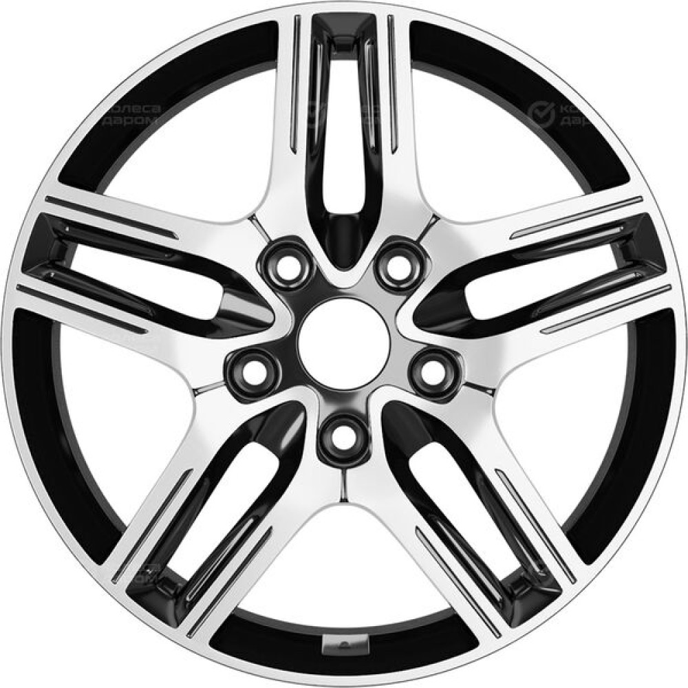Колесный диск Replay KI302 7xR17 5x114.3 ET53 DIA67.1 черный полностью полированный